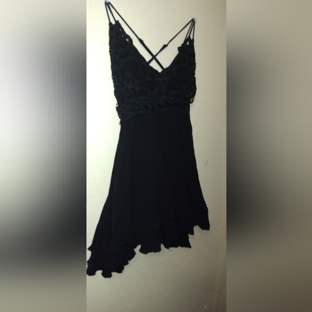 Black short dress